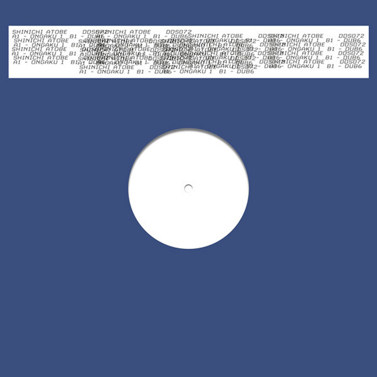 Shinichi Atobe - Ongaku 1 (Clear Vinyl Edition)