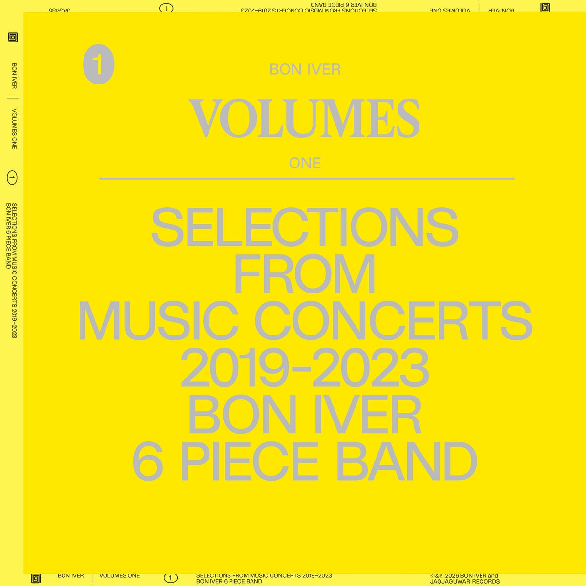 Bon Iver – Volumes: One (Selections From Music Concerts 2019-2023 Bon Iver 6 Piece Band)