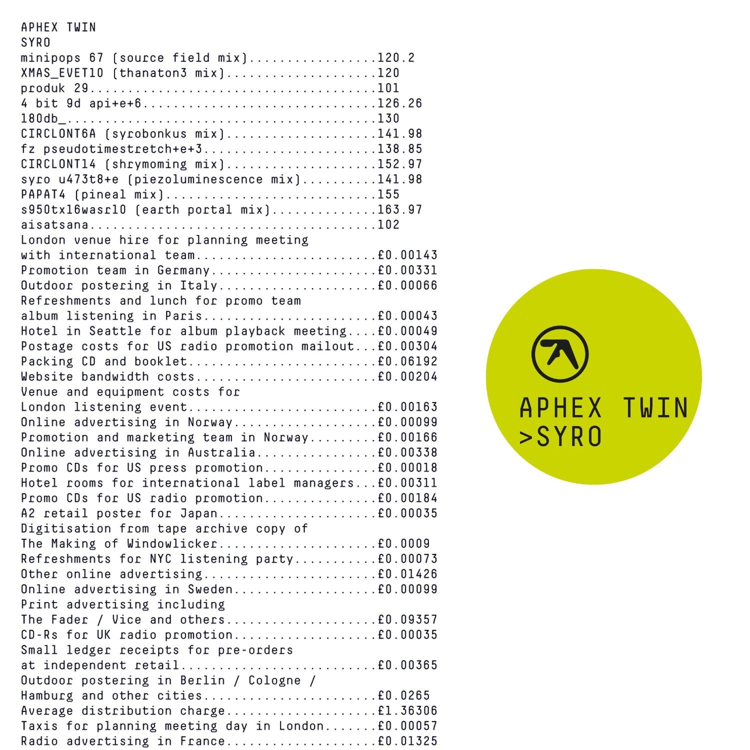 Aphex Twin – Syro - Vinyl Records - The Analog Vault