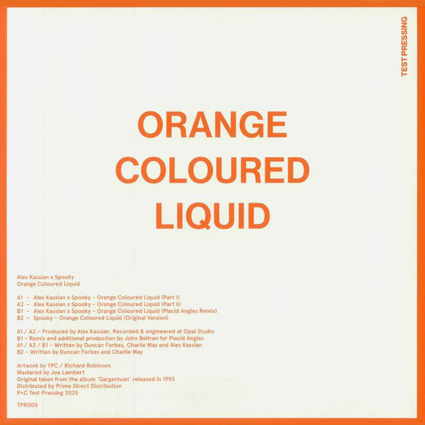 Alex Kassian x Spooky - Orange Coloured Liquid