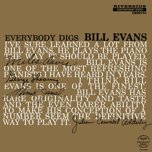 Bill Evans Trio – Everybody Digs Bill Evans (Analogue Productions 45RPM Reissue)