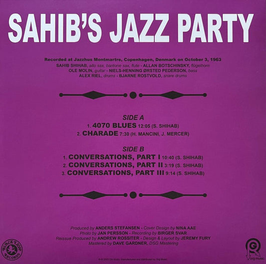 Sahib Shihab – Sahib's Jazz Party
