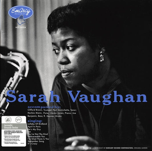 Sarah Vaughan ‎– Sarah Vaughan | Acoustic Sounds Series