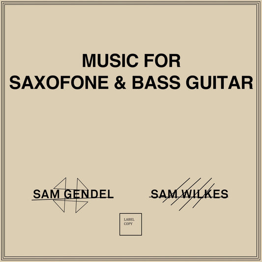 Sam Gendel & Sam Wilkes – Music For Saxofone & Bass Guitar