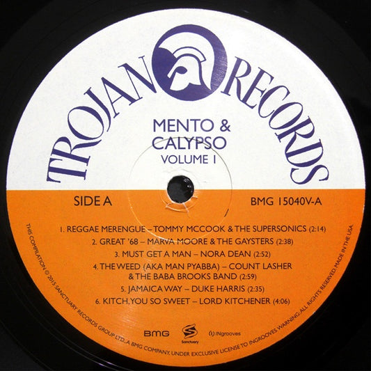 Various Artists  ‎– Trojan Records Mento & Calypso Volume 1